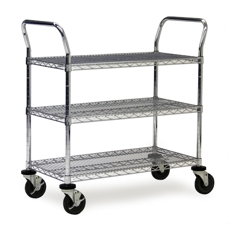 Technibilt Wire Utility Cart, 3-Shelf, 24x36x40 RD344CH